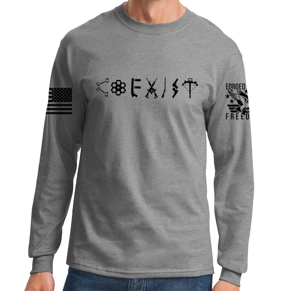 COEXIST Long Sleeve T-shirt Style001