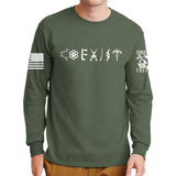 COEXIST Long Sleeve T-shirt Style001