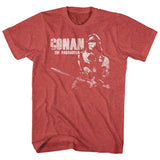 Conan - White - Short Sleeve - Heather - Adult - T-Shirt