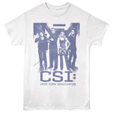 CSI - Group Hallway - American Classics - Front Print White Adult Short Sleeve T-Shirt