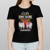 CWS 2024 God First Family Second Then NC State Wolfpack Baseball Signatures Shirt