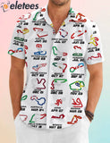 Calendar Formula Race Cars 2024 Hawaiian Shirt