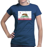 California Republic No Right To Bear Arms Ladies T-shirt Style001