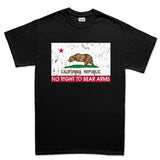 California Republic No Right To Bear Arms Mens T-shirt Style001