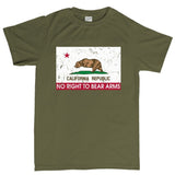 California Republic No Right To Bear Arms Mens T-shirt Style001