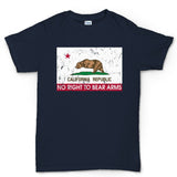 California Republic No Right To Bear Arms Mens T-shirt Style001