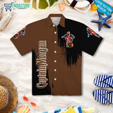 Captain Morgan Brown Hawaiian Shirt