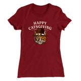 Happy Catsgiving Funny Thanksgiving Women's T-Shirt