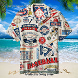 Carta Bella Baseball Backyard BBQ Hawaiian Shirt