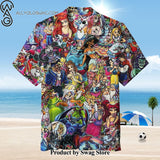 Cartoon characters Honeymoon Hawaiian Shirt
