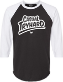 JUSTIN WONG - 'Casual Tryhard' Raglan Shirt - Black
