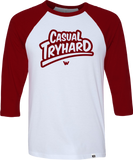 JUSTIN WONG - 'Casual Tryhard' Raglan Shirt - Maroon