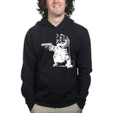 Unisex Kitty Cat Gun Hoodie Style001