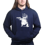 Unisex Kitty Cat Gun Hoodie