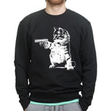 Unisex Kitty Cat Gun Sweatshirt Style001