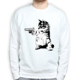 Unisex Kitty Cat Gun Sweatshirt Style001