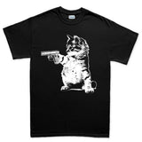 Men's Kitty Cat Gun T-shirt Style001