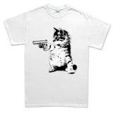 Men's Kitty Cat Gun T-shirt Style001