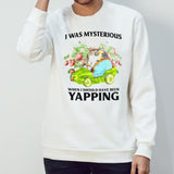 Cat I was mysterious when i should have been yapping shirt