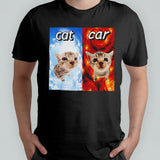 Cat vs car heaven and hell shirt