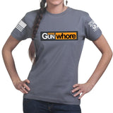 Certified Gun Whore Ladies T-shirt Style001