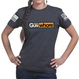 Certified Gun Whore Ladies T-shirt Style001