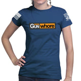Certified Gun Whore Ladies T-shirt Style001