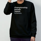 Championship Parade Repeat Huskies T-shirts