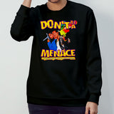 Channing Crowder wearing donsâ€™t be a menace shirts