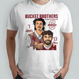 Charleston Cougars Ben Burnham and Frankie Policelli Bucket Brothers caricature shirts