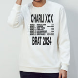 Charli XCX Brat 2024 Schedule List Date Tour shirt