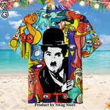 Charlie Chaplin Gender Neutral Hawaiian Shirt
