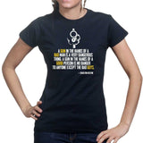 Charlton Heston Quote Ladies T-shirt