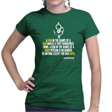 Charlton Heston Quote Ladies T-shirt