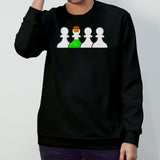 Chess Von Doom wearing poison pawn shirts