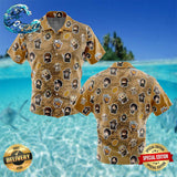 Chibi Fellowship Of The Ring Pattern The Lord Of The Rings Button Up Hawaiian Shirt