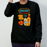 Chicago Handshake Sign Painting Zip Up shirts
