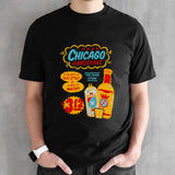 Chicago Handshake Sign Painting Zip Up shirts