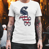 Chicago White Sox Logo 4th Of July Flag T-shirt