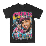 Chris Brown "11:11" Blue Graphic Tee