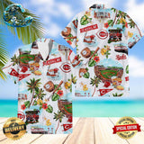 Cincinnati Reds Scenic Hawaiian Shirt