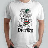 Cinco De Drinko Illustration T-shirts