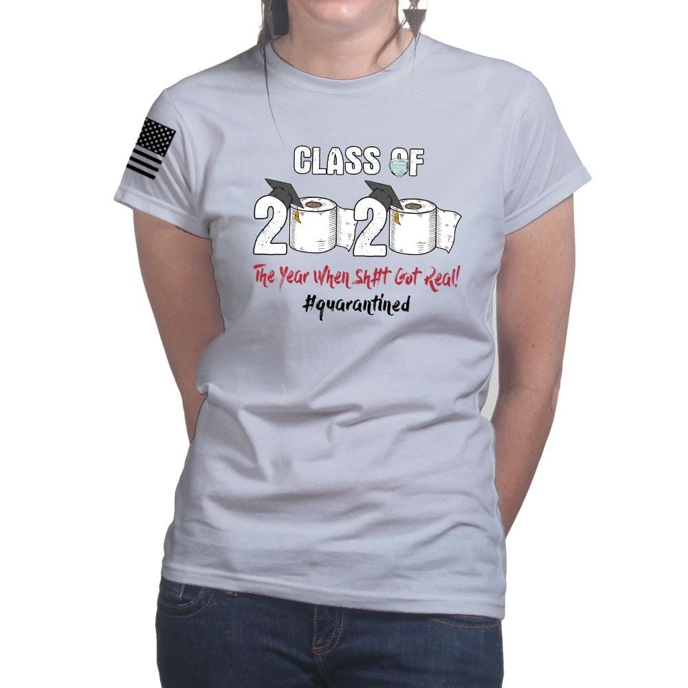 Ladies Class of 2020 Quarantine T-shirt Style001