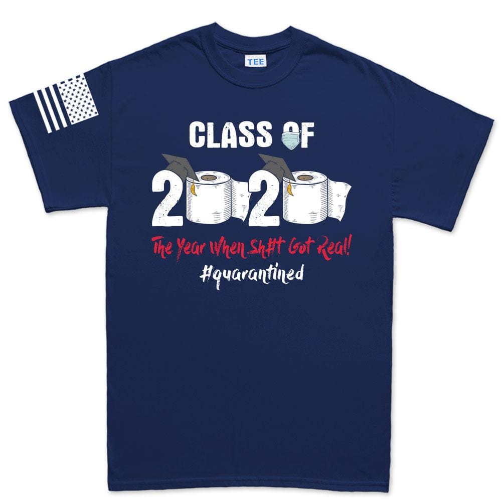 Mens Class of 2020 Quarantine T-shirt Style001