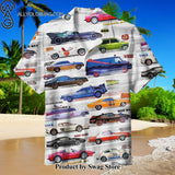 Classic characters and their cars Relaxed Fit Hawaiian Shirt