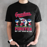 Cleveland Guardians Peanuts Movie Characters Abbey Road Forever Not Just When We Win Shirts