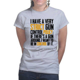 Clint's Gun Control Ladies T-shirt Style001