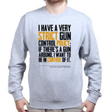 Clint's Gun Control Sweatshirt Style001