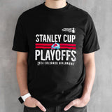 Colorado Avalanche 2024 Stanley Cup Playoffs Crossbar Shirts