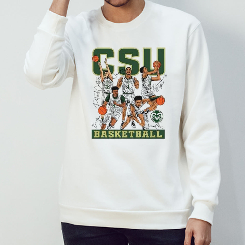 Colorado State NCAA Mensâ€™s Basketball Starting Five Signatures Shirts